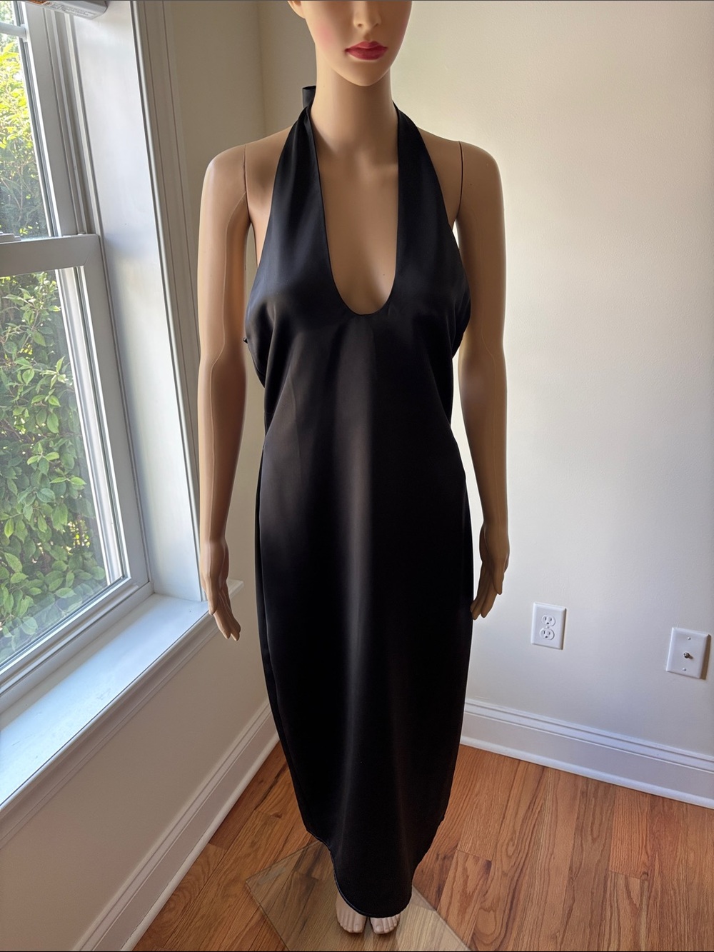 NWT sz M Jason Wu Women’s Black Halter Neck Slip Dress